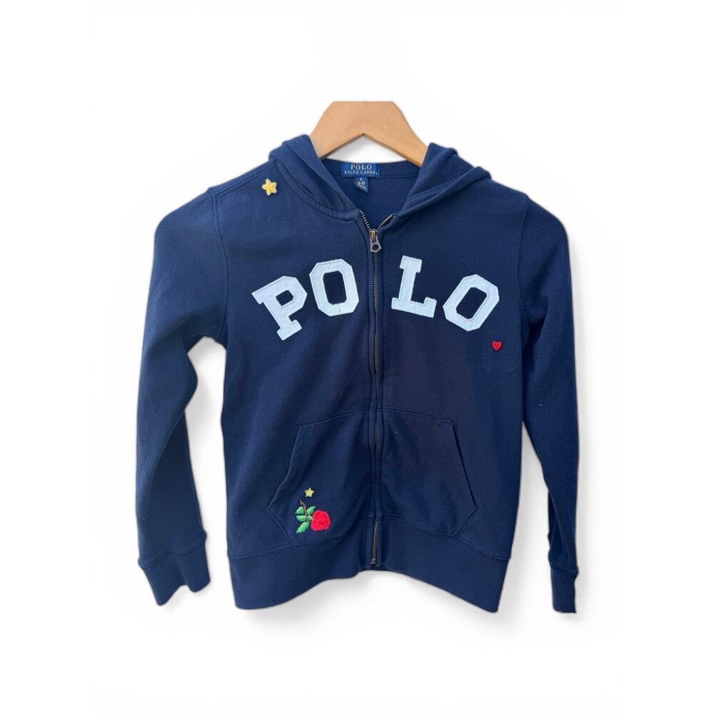Polo Ralph Lauren Blue Hoodies & Sweatshirts Girls zip-up hoodie Medium (8-10).